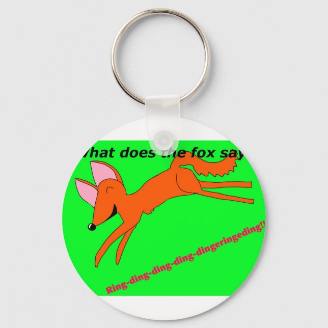 What does the fox say? keychain (Front)
