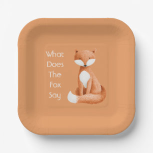 What Does the Fox Say? Paper Plates