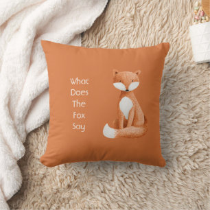 What Does the Fox Say? Throw Pillow
