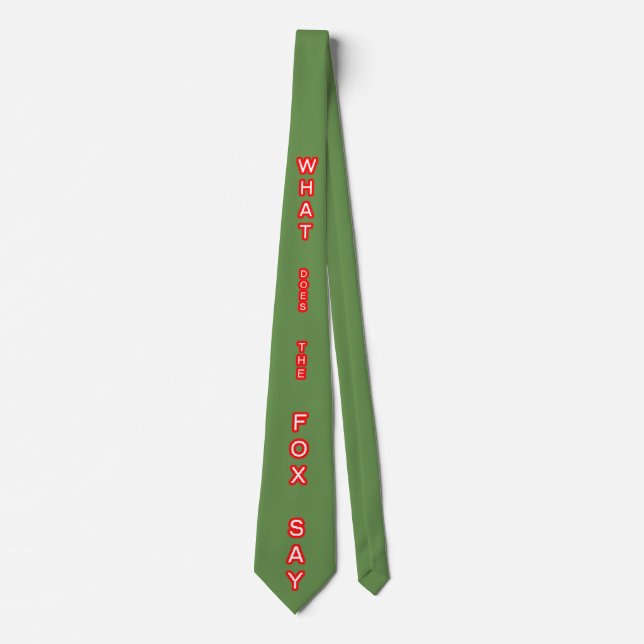 What Does The Fox Say Tie (Front)