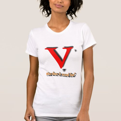 What does V stand for T_Shirt
