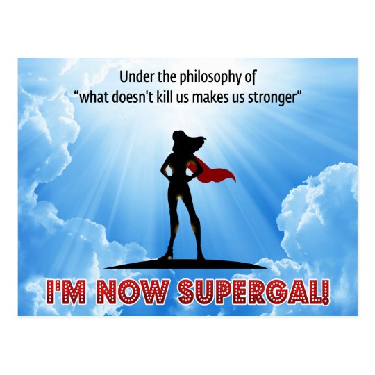 The More I Kill The Stronger I Get What doesn’t kill us makes us stronger! postcard | Zazzle.com