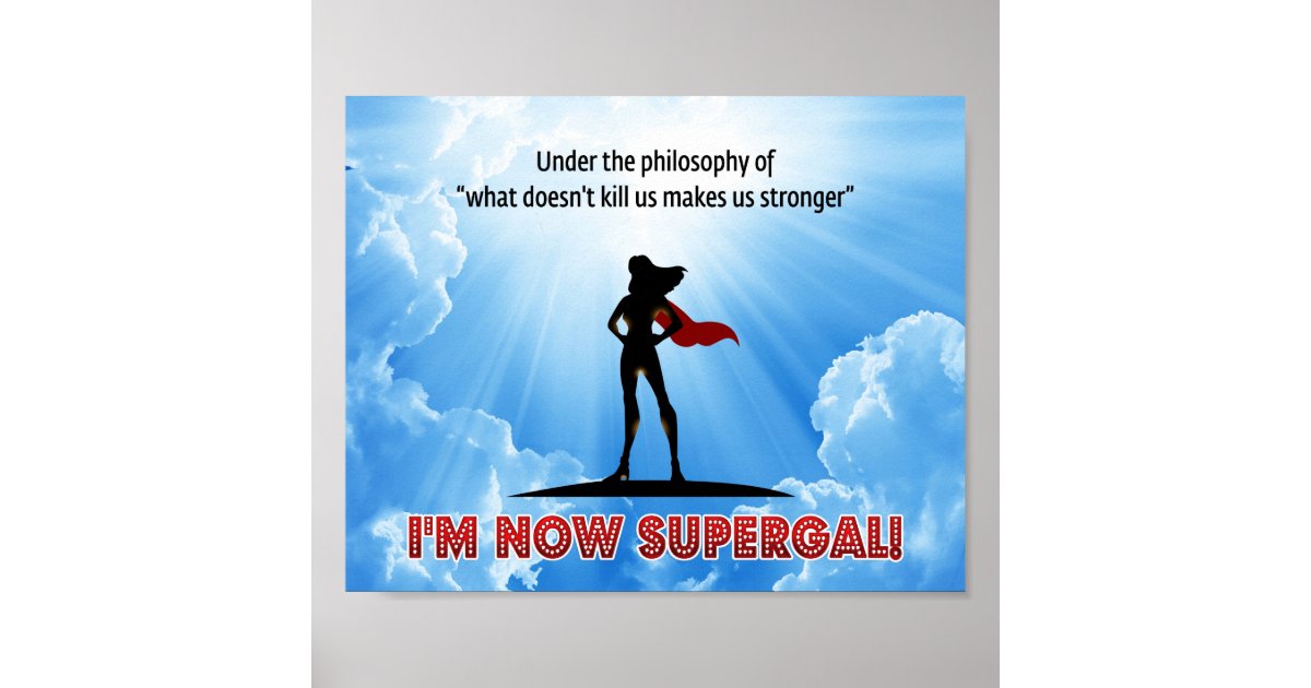 The More I Kill The Stronger I Get What doesn’t kill us makes us stronger! poster | Zazzle