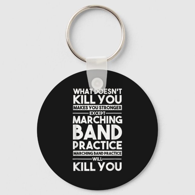 What Doesn't Kill You Makes U Stronger Except Marc Keychain (Front)