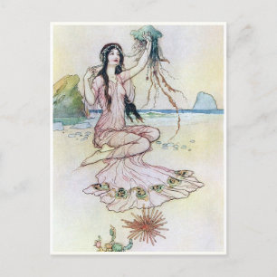 What Form She Pleased by Warwick Goble  Postcard