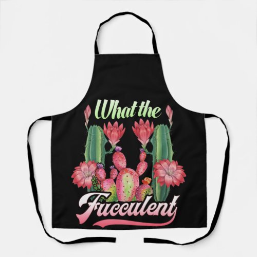 What Fucculent Cactus Succulents Plants Gardening Apron