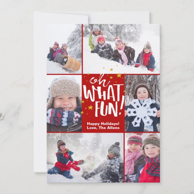What Fun! | Christmas Photo Card (Front)