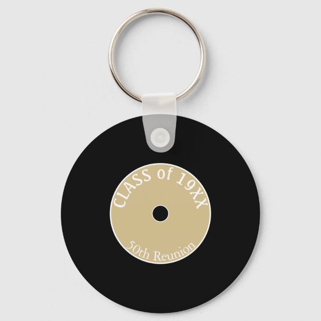 What Fun! Custom Class reunion favor keychains (Front)