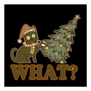 WHAT? funny christmas Poster