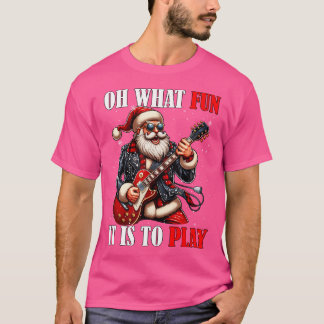 What Funny It Is To Play Christmas Santa Playing G T-Shirt