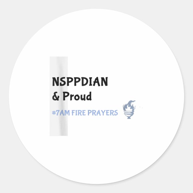 What God Cannot Do Does Not Exist Nsppd Prayer  Classic Round Sticker (Front)