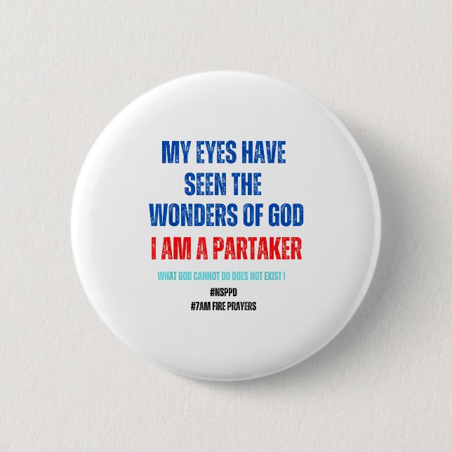 What God Cannot Do Does Not Exist Nsppd - Witness  Button (Front)