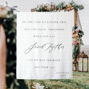 What God Has Joined Together Wedding Backdrop Sign