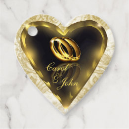 What God Has Put Together (Gold) Wedding Favor Tags
