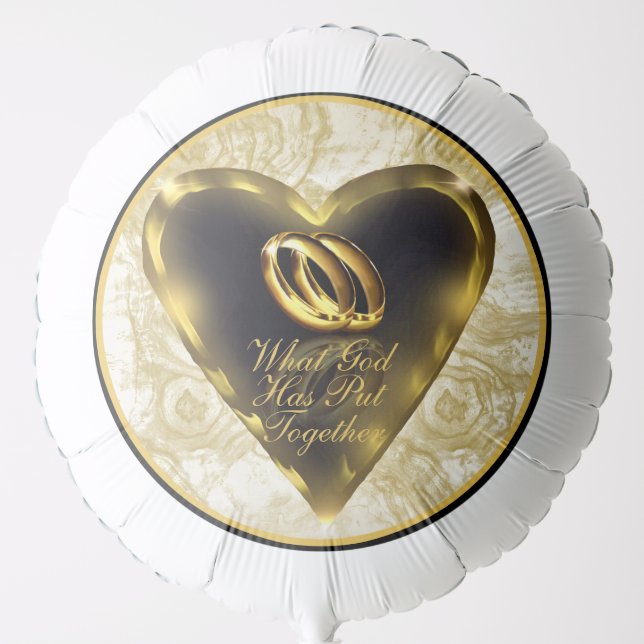 What God Has Put Together Wedding Balloon (Front)