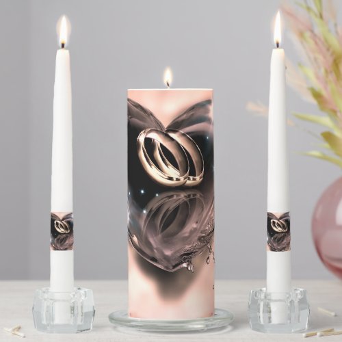 What God Has Put Together Wedding Candles Silver