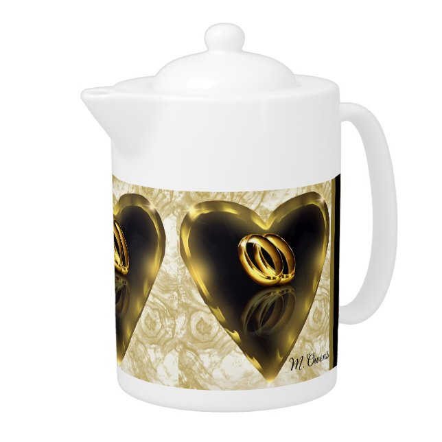 What God Has Put Together Wedding Teapot (Right)