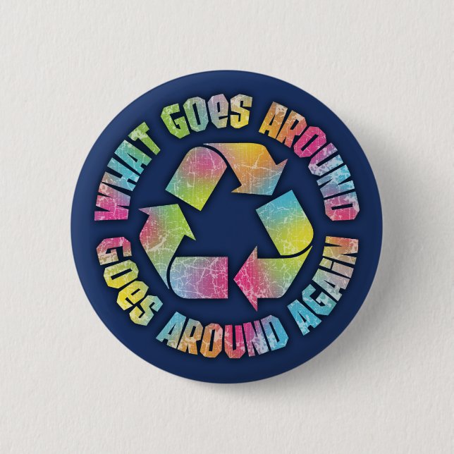 What Goes Around Button (Front)