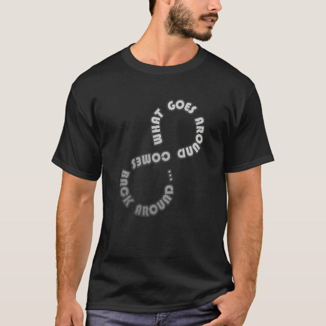 What goes around comes back around - Karma Premium T-Shirt (Front)