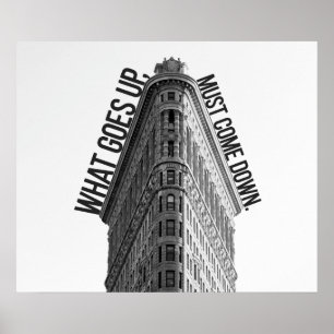 What Goes up Must Come Down Stock Market Poster