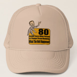 What Happened 80th Birthday Gifts Trucker Hat
