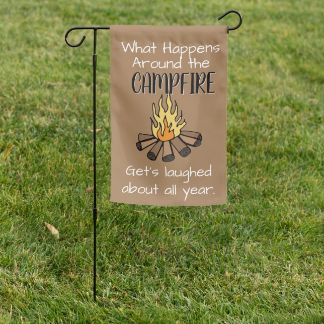 What Happens Around Campfire | Funny Camping Flags (In SItu)