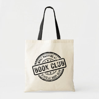 What Happens at Book Club Personalized Tote Bag