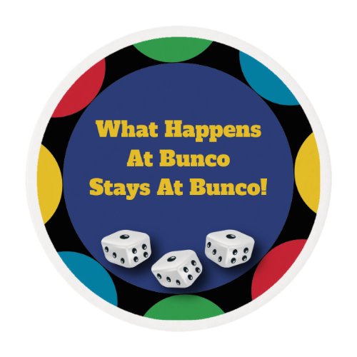 What Happens At Bunco Ornament Edible Frosting Rounds