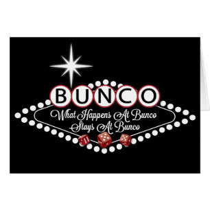 What Happens At Bunco Stays At Bunco Fun Cards