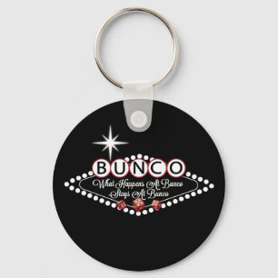 What Happens At Bunco Stays At Bunco Fun Keychain