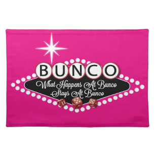 What Happens At Bunco Stays At Bunco Fun Placemat