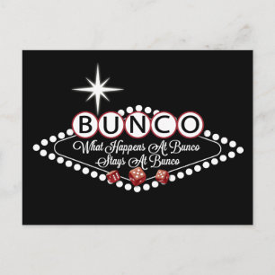 What Happens At Bunco Stays At Bunco Fun Postcard