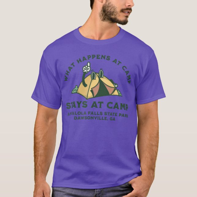 What Happens At Camp Amicalola Falls State Park fr T-Shirt (Front)