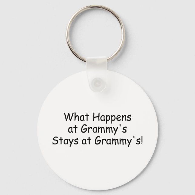 What Happens At Grammy Black Keychain (Front)
