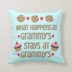 What happens at Grammy's Decorative Throw Pillow
