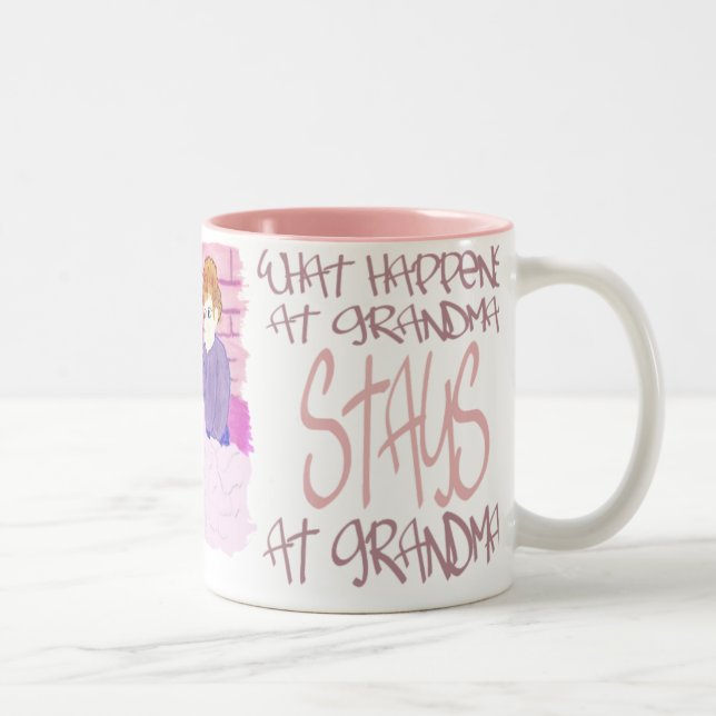What Happens At Grandmas4 Two-Tone Coffee Mug (Right)