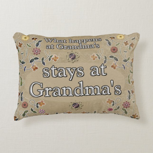 What happens at Grandma's _ Pillow (Front)