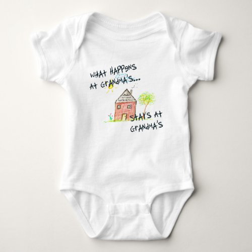 What Happens At Grandmas Sleeper Baby Bodysuit