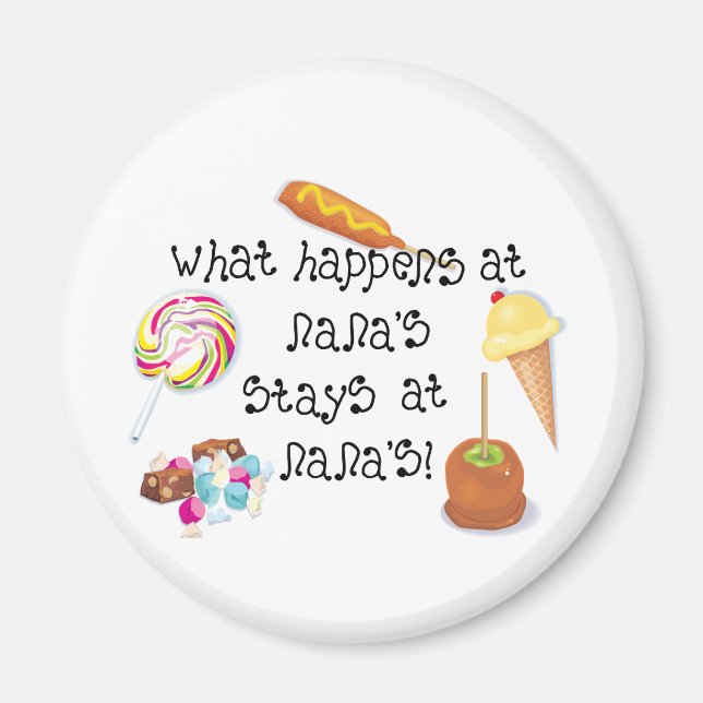 What Happens at Nana's STAYS at Nana's! Magnet (Front)