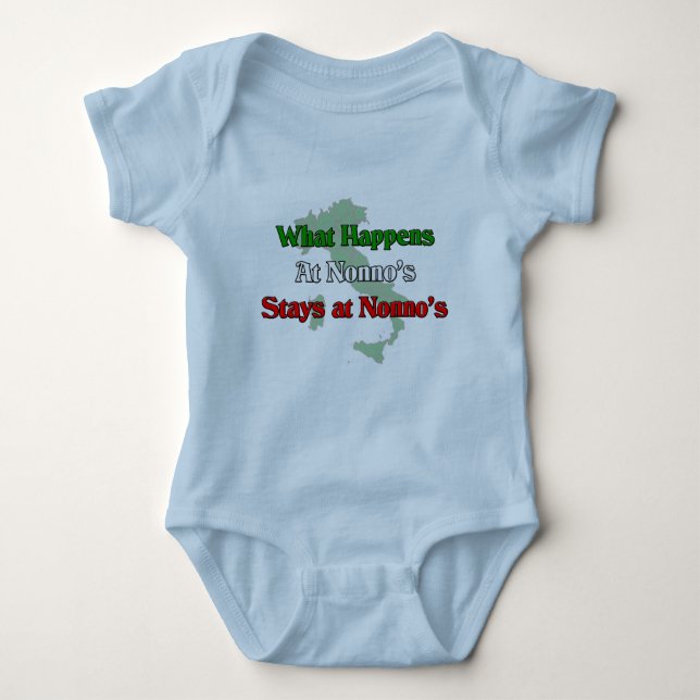 What happens at Nonno's stays at Nonno's Baby Bodysuit (Front)