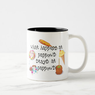 What Happens at Pappou's STAYS at Pappou's Two-Tone Coffee Mug