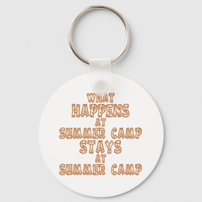 What Happens at Summer Camp Keychain (Front)
