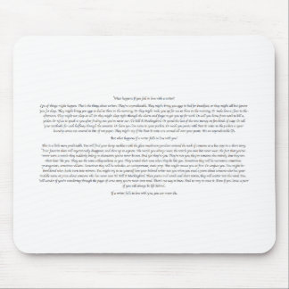 What Happens If You Fall in Love With a Writer? Mouse Pad