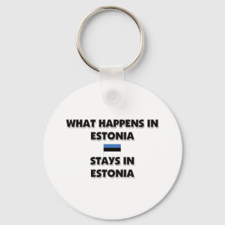 What Happens In ESTONIA Stays There Keychain