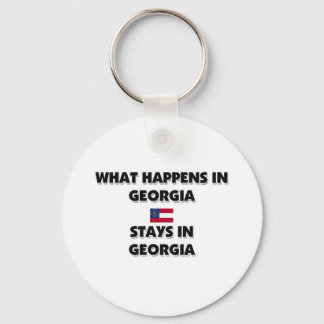 What Happens In GEORGIA Stays There Keychain