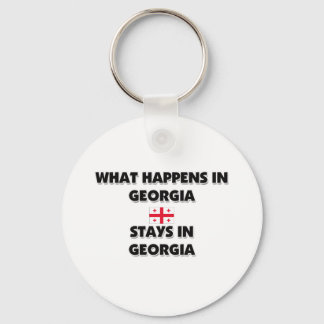 What Happens In GEORGIA Stays There Keychain