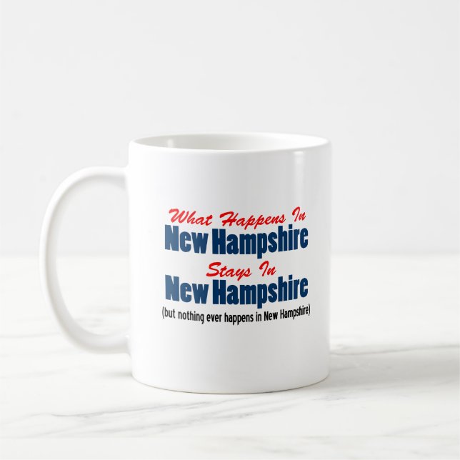 What Happens In New Hampshire Stays New Hampshire Coffee Mug (Left)