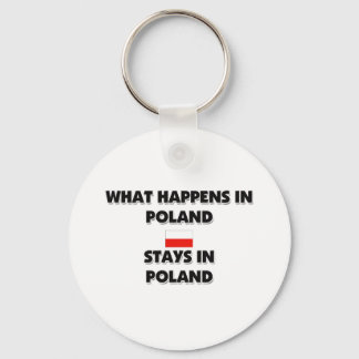 What Happens In POLAND Stays There Keychain