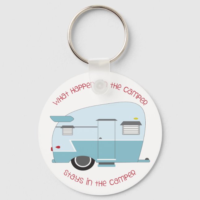What Happens In The Camper Keychain (Front)