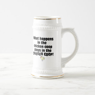What Happens in the Chicken Coop Beer Stein